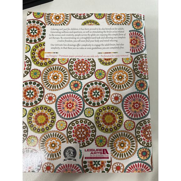 2 color Art, & 2 color & Create adult coloring books. A 4 pk.  Relaxing and fun. - Picture 9 of 10
